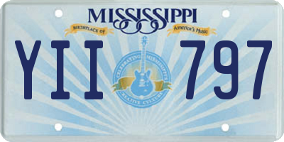 MS license plate YII797