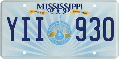 MS license plate YII930