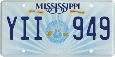 MS license plate YII949