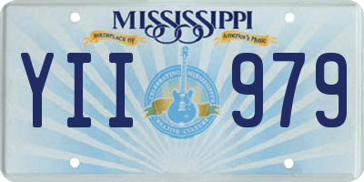 MS license plate YII979