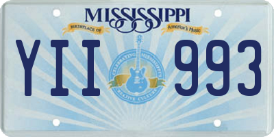 MS license plate YII993