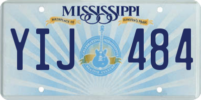 MS license plate YIJ484