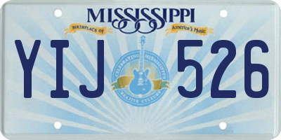 MS license plate YIJ526
