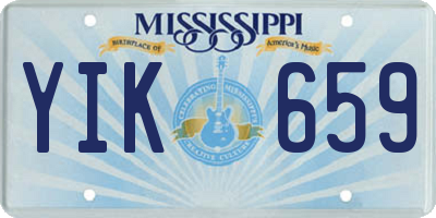 MS license plate YIK659