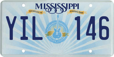 MS license plate YIL146