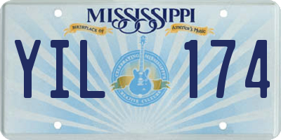 MS license plate YIL174