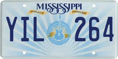 MS license plate YIL264