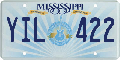 MS license plate YIL422