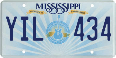 MS license plate YIL434