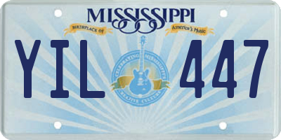 MS license plate YIL447