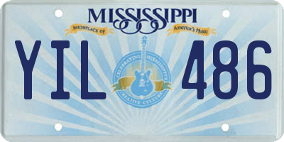 MS license plate YIL486