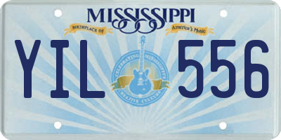 MS license plate YIL556