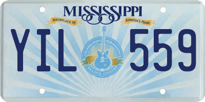 MS license plate YIL559