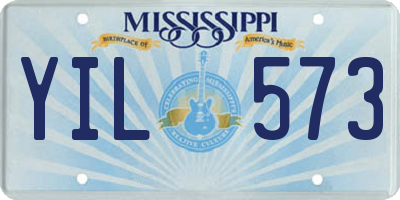 MS license plate YIL573