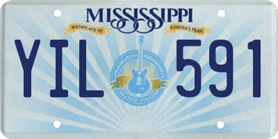 MS license plate YIL591