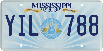MS license plate YIL788