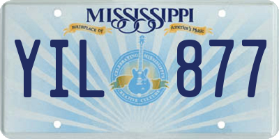 MS license plate YIL877