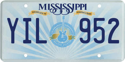 MS license plate YIL952