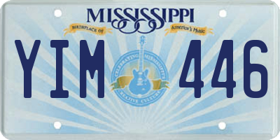 MS license plate YIM446