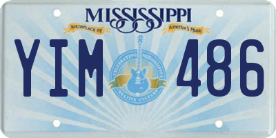 MS license plate YIM486