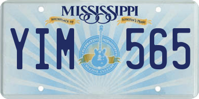 MS license plate YIM565