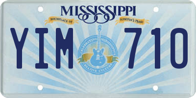 MS license plate YIM710