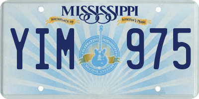 MS license plate YIM975
