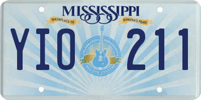 MS license plate YIO211