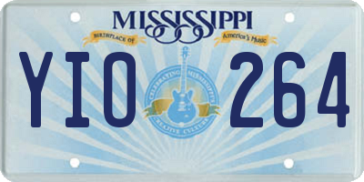 MS license plate YIO264