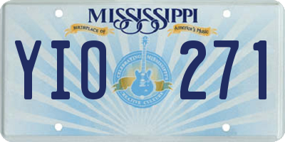 MS license plate YIO271