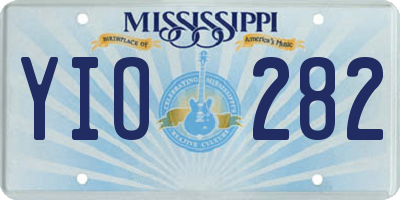 MS license plate YIO282