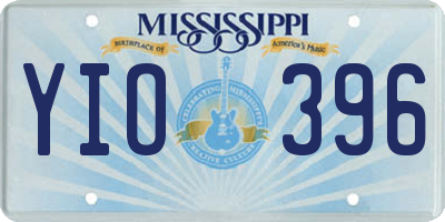 MS license plate YIO396