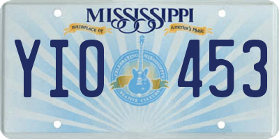 MS license plate YIO453