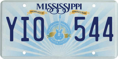 MS license plate YIO544