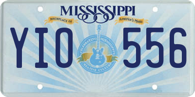 MS license plate YIO556