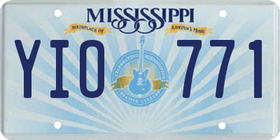 MS license plate YIO771