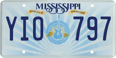 MS license plate YIO797