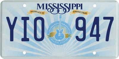 MS license plate YIO947