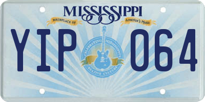 MS license plate YIP064