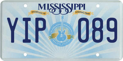 MS license plate YIP089