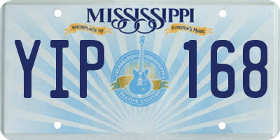 MS license plate YIP168