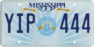 MS license plate YIP444