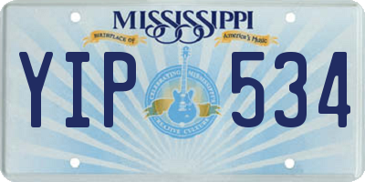 MS license plate YIP534
