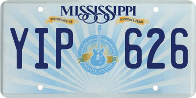 MS license plate YIP626