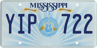 MS license plate YIP722