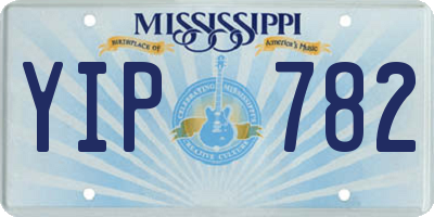 MS license plate YIP782