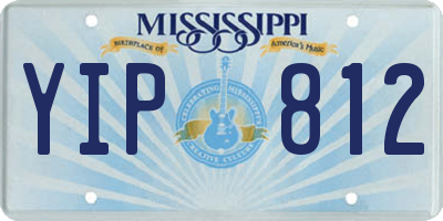 MS license plate YIP812