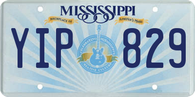 MS license plate YIP829