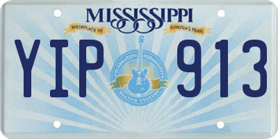 MS license plate YIP913