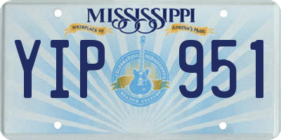 MS license plate YIP951